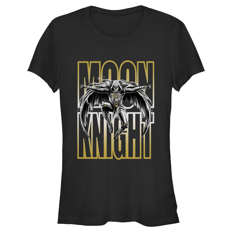 Junior's Marvel: Moon Knight Jump Sketch T-Shirt