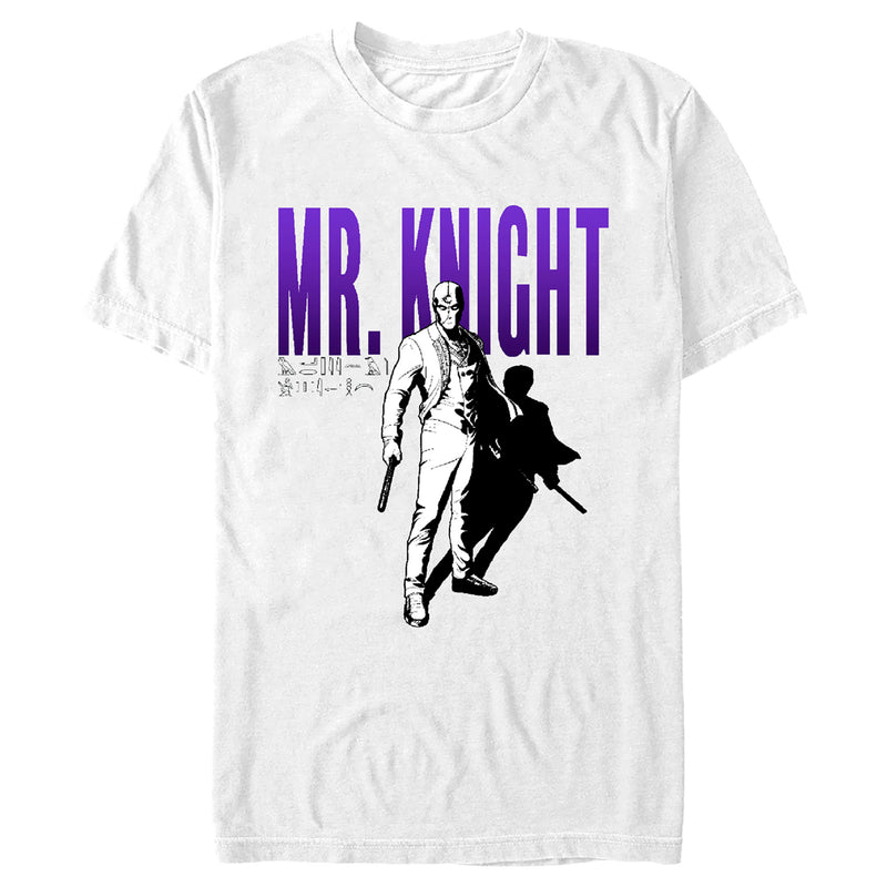 Men's Marvel: Moon Knight Mr. Knight Shadow Sketch T-Shirt