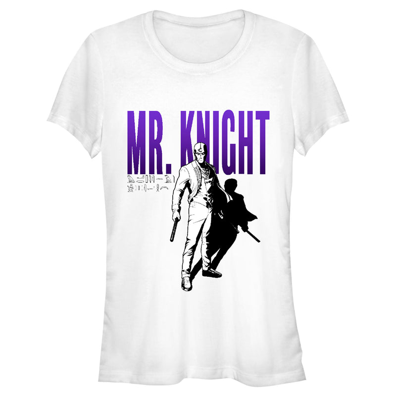 Junior's Marvel: Moon Knight Mr. Knight Shadow Sketch T-Shirt