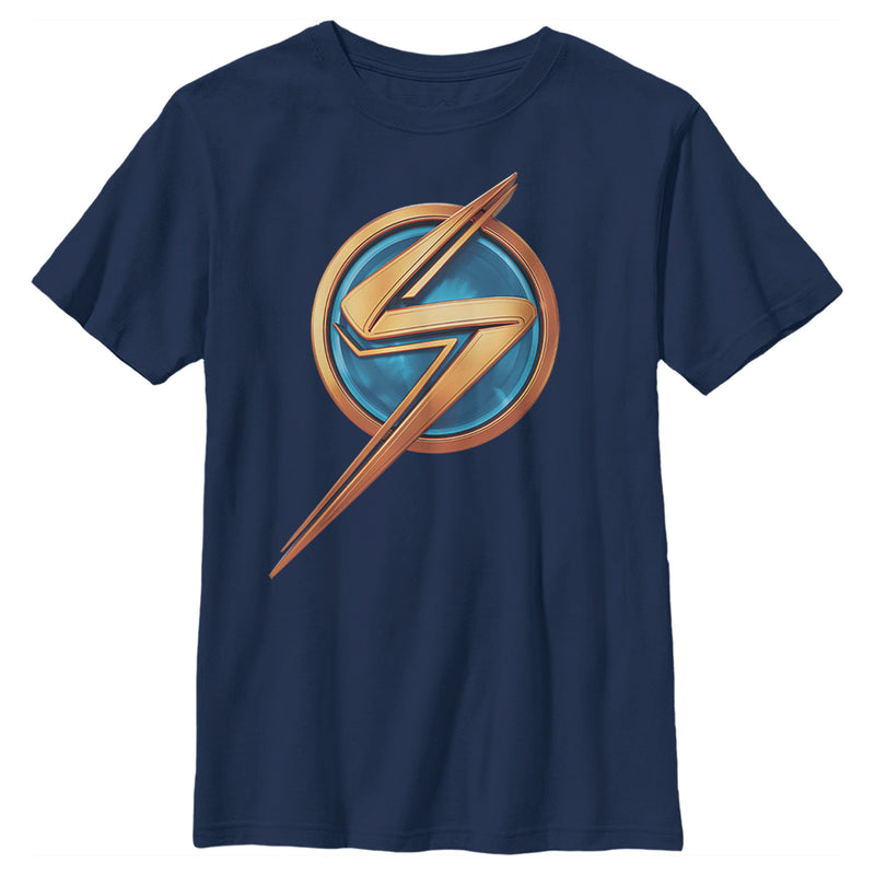 Boy's Marvel: Ms. Marvel Logo Icon T-Shirt