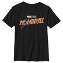 Boy's Marvel: Ms. Marvel Classic Logo T-Shirt