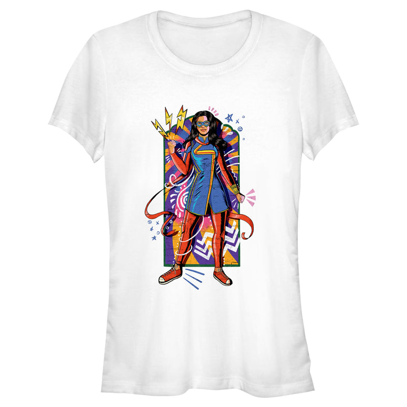 Junior's Marvel: Ms. Marvel Retro Pop Kamala T-Shirt