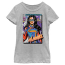 Girl's Marvel: Ms. Marvel Comic Cover Kamala T-Shirt