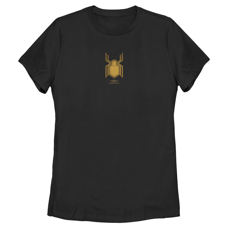 Women's Marvel Spider-Man: No Way Home Gold Logo T-Shirt