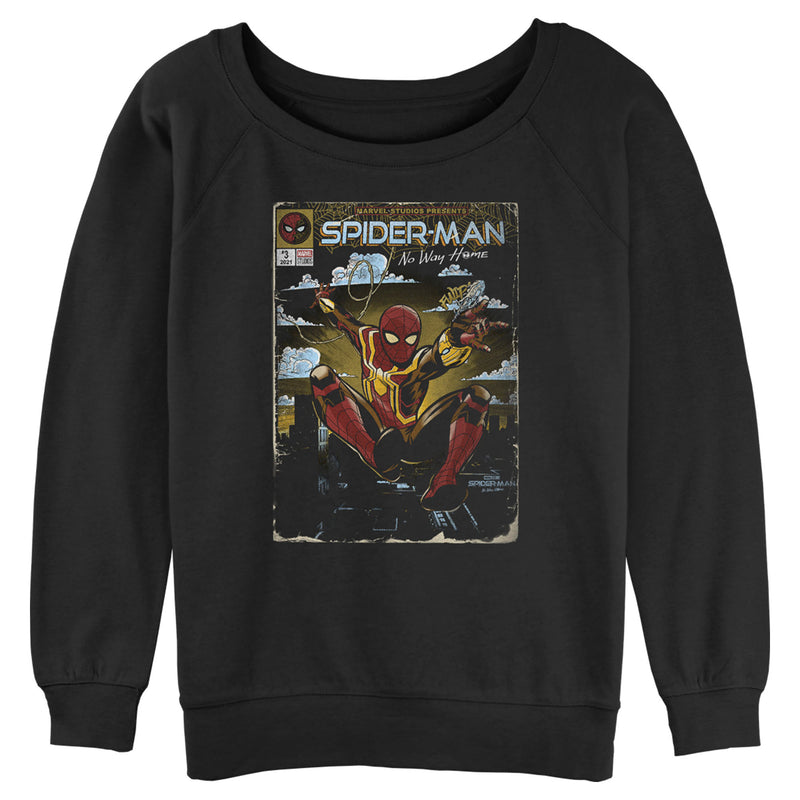 Junior's Marvel Spider-Man: No Way Home Retro Poster Sweatshirt