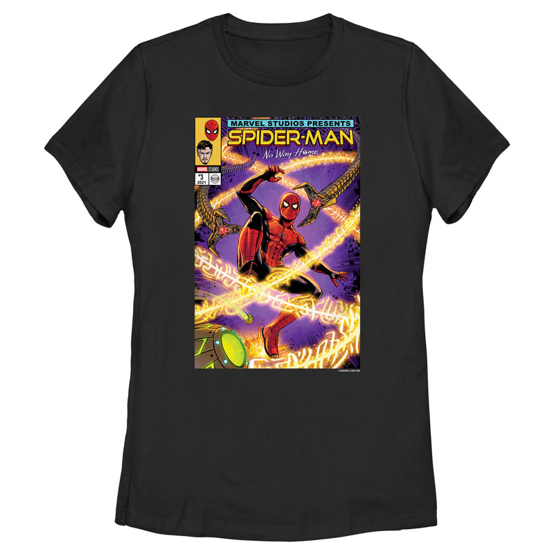 Women's Marvel Spider-Man: No Way Home Doc Ock Comic Cover T-Shirt