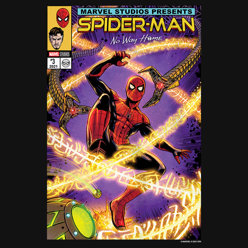 Girl's Marvel Spider-Man: No Way Home Doc Ock Comic Cover T-Shirt