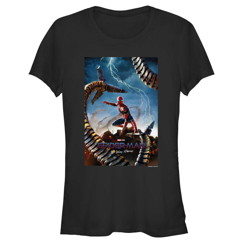 Junior's Marvel Spider-Man: No Way Home Movie Poster T-Shirt