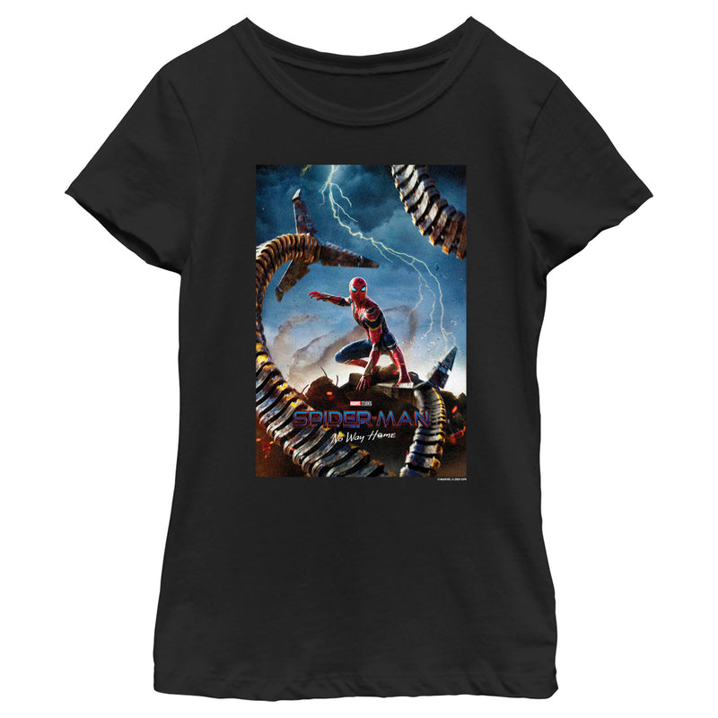 Girl's Marvel Spider-Man: No Way Home Movie Poster T-Shirt