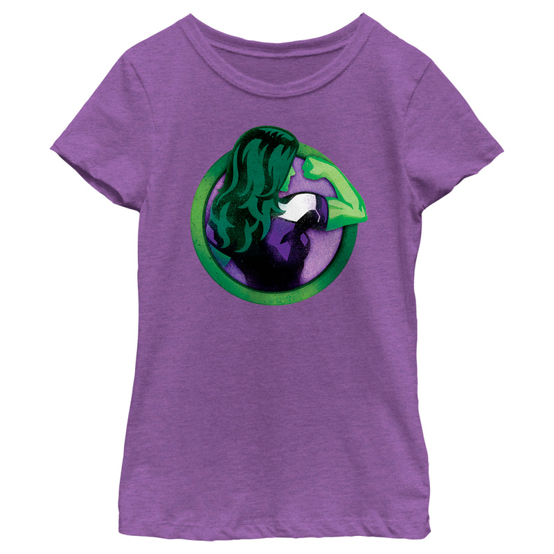 Girl's She-Hulk: Attorney at Law Flex Icon T-Shirt