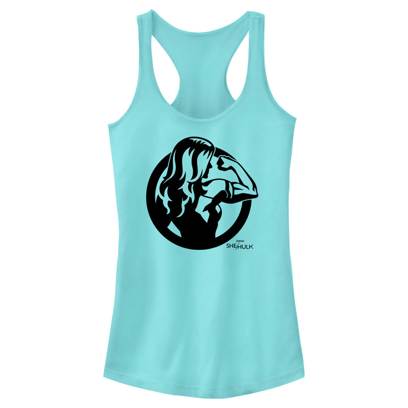 Junior's She-Hulk: Attorney at Law Flex Icon Outline Racerback Tank Top