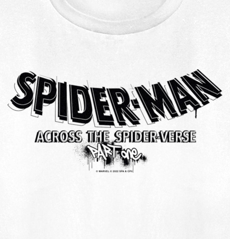 Women's Spider-Man: Across the Spider-Verse Movie Logo Black T-Shirt