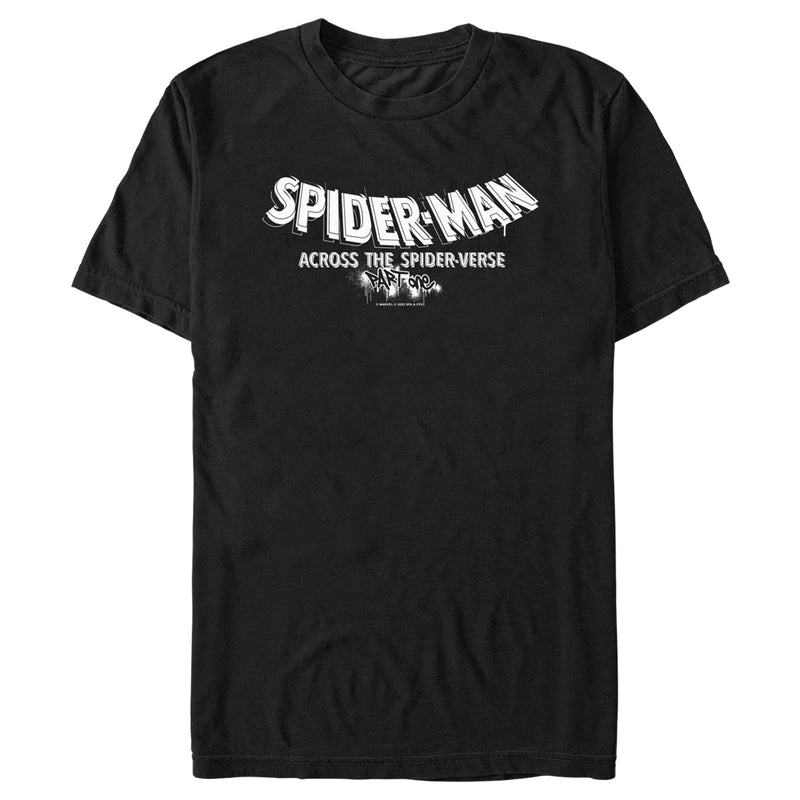 Men's Spider-Man: Across the Spider-Verse Movie Logo White T-Shirt