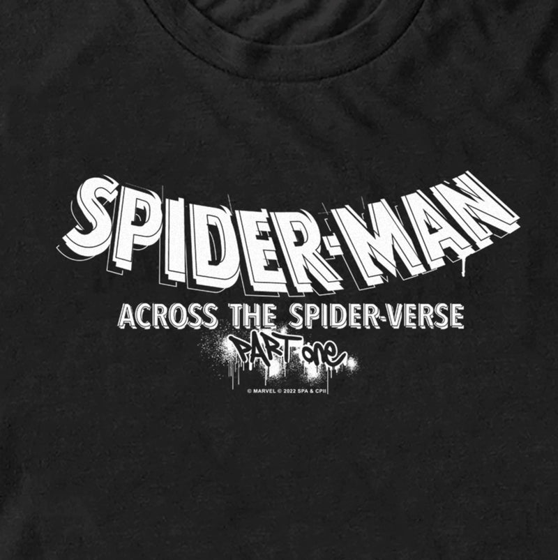 Men's Spider-Man: Across the Spider-Verse Movie Logo White T-Shirt