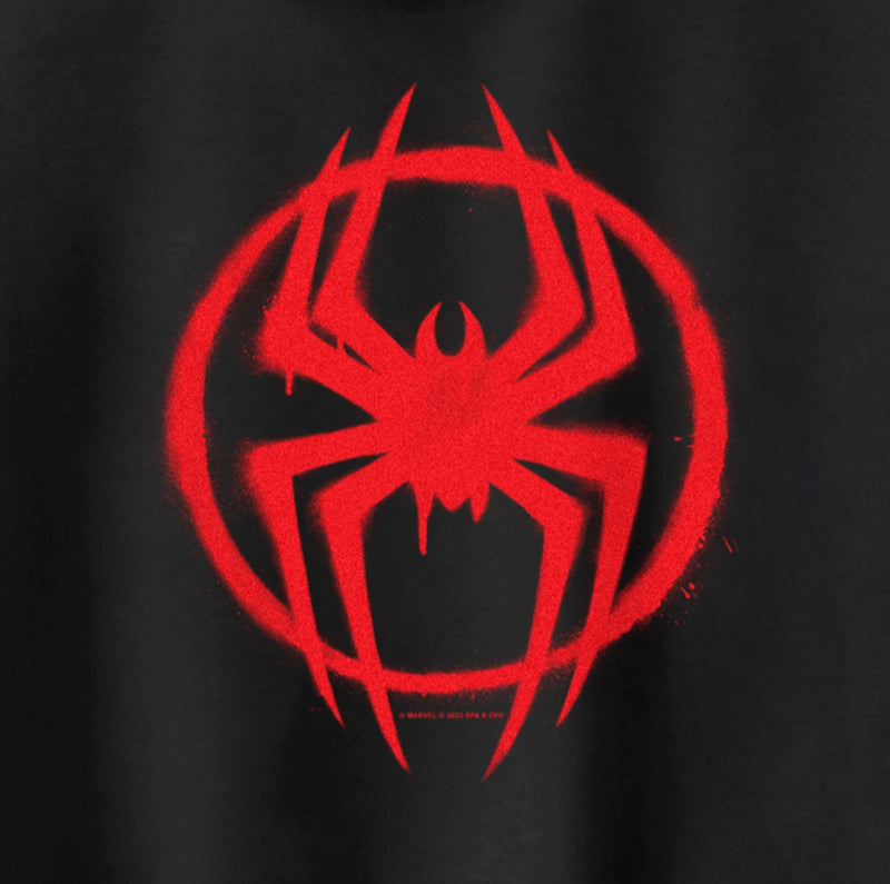 Junior's Spider-Man: Across the Spider-Verse Graffiti Spider Logo Racerback Tank Top