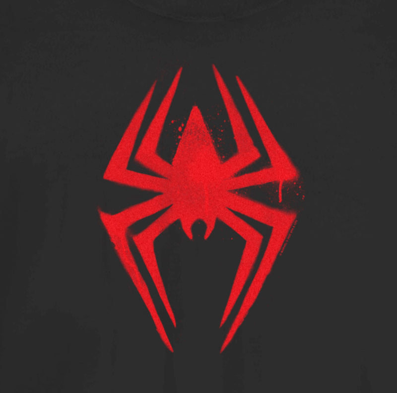 Junior's Spider-Man: Across the Spider-Verse Spray Paint Spider Logo T-Shirt