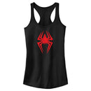 Junior's Spider-Man: Across the Spider-Verse Spray Paint Spider Logo Racerback Tank Top