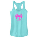 Junior's Spider-Man: Across the Spider-Verse Spider-Gwen Logo Racerback Tank Top