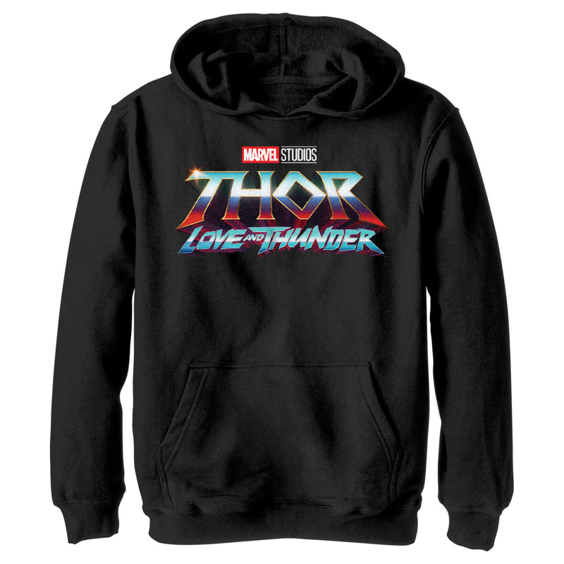 Boy's Marvel: Thor: Love and Thunder Classic Logo Pull Over Hoodie