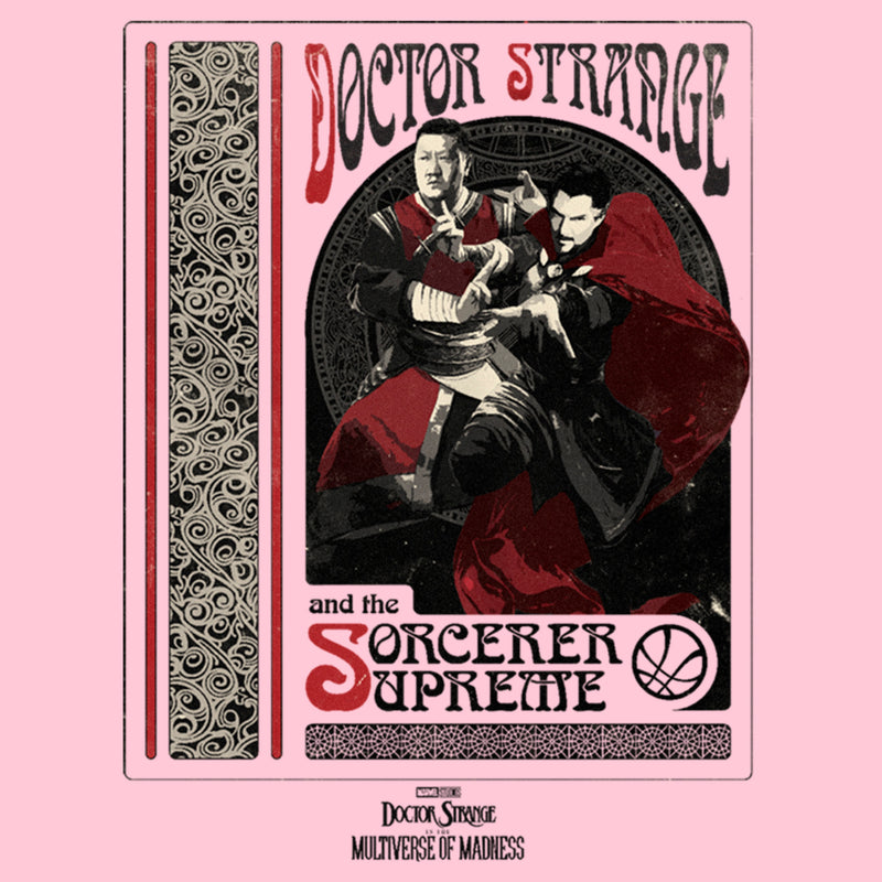 Girl's Marvel Doctor Strange in the Multiverse of Madness Strange and Wong Poster T-Shirt