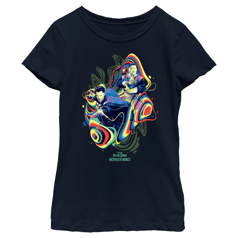 Girl's Marvel Doctor Strange in the Multiverse of Madness Groovy Magic T-Shirt