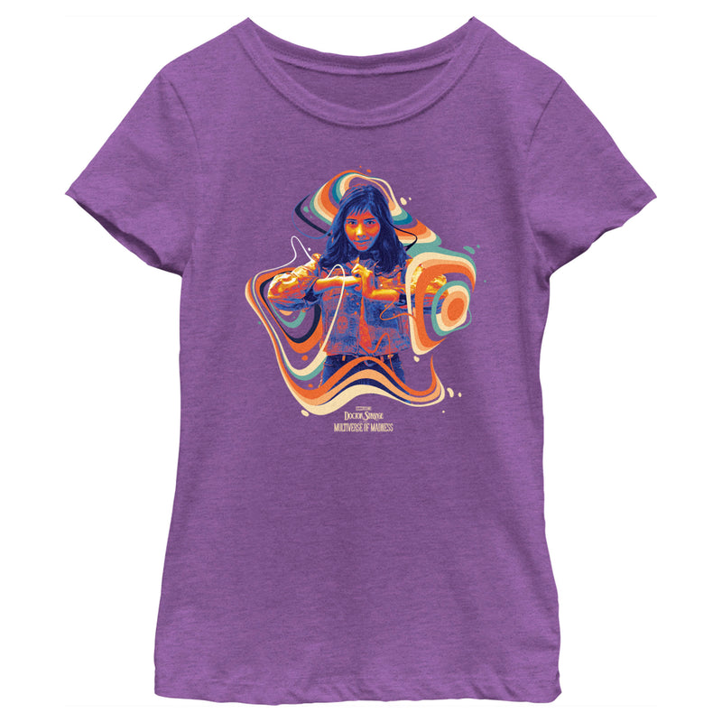 Girl's Marvel Doctor Strange in the Multiverse of Madness Groovy Chavez T-Shirt