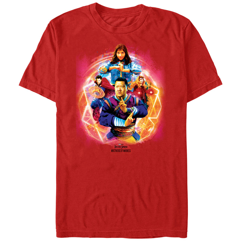 Men's Marvel Doctor Strange in the Multiverse of Madness Powerful Heroes T-Shirt