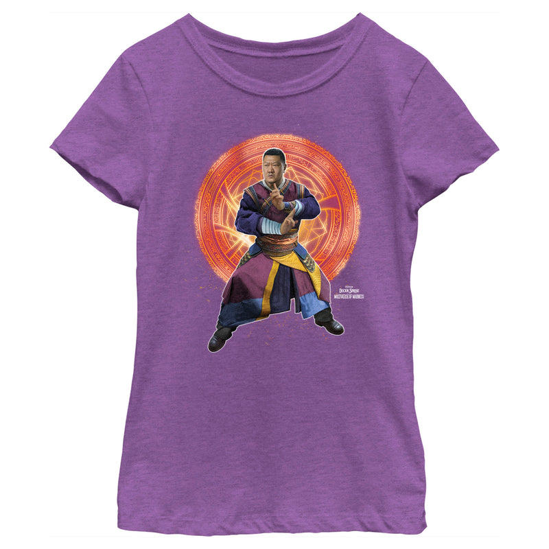 Girl's Marvel Doctor Strange in the Multiverse of Madness Wong in Action T-Shirt