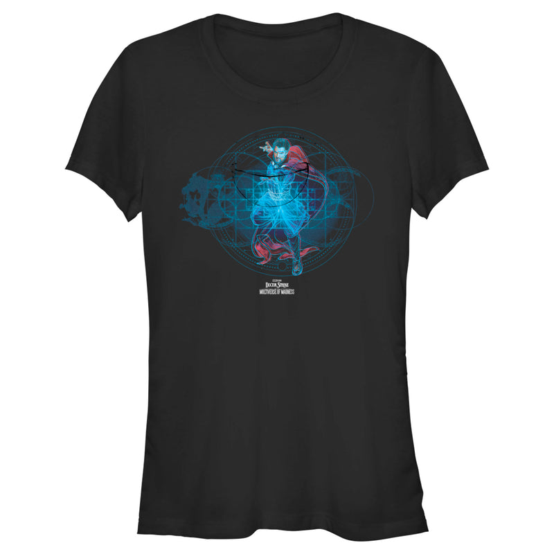 Junior's Marvel Doctor Strange in the Multiverse of Madness Neon Strange T-Shirt