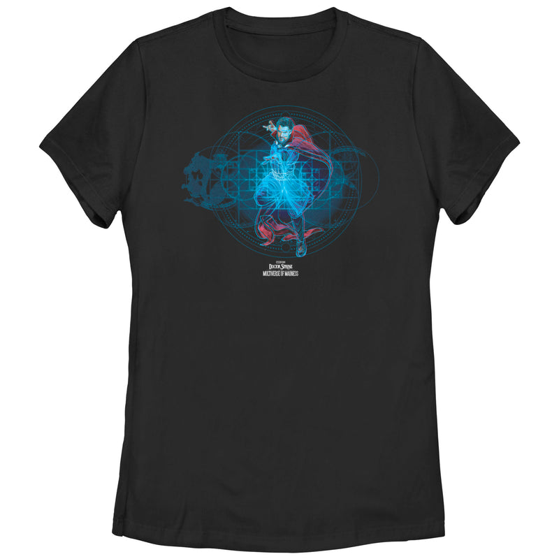 Women's Marvel Doctor Strange in the Multiverse of Madness Neon Strange T-Shirt