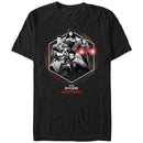 Men's Marvel Doctor Strange in the Multiverse of Madness Black and White Panel T-Shirt