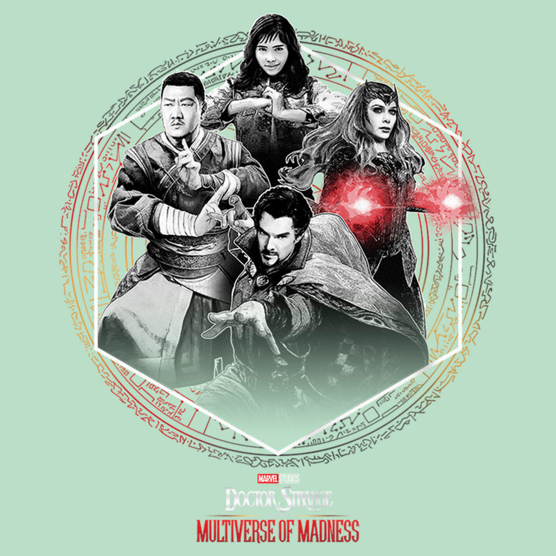 Girl's Marvel Doctor Strange in the Multiverse of Madness Black and White Panel T-Shirt