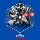 Boy's Marvel Doctor Strange in the Multiverse of Madness Black and White Panel T-Shirt