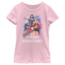 Girl's Marvel Doctor Strange in the Multiverse of Madness Distressed Group Shot T-Shirt