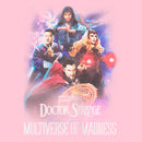 Girl's Marvel Doctor Strange in the Multiverse of Madness Distressed Group Shot T-Shirt