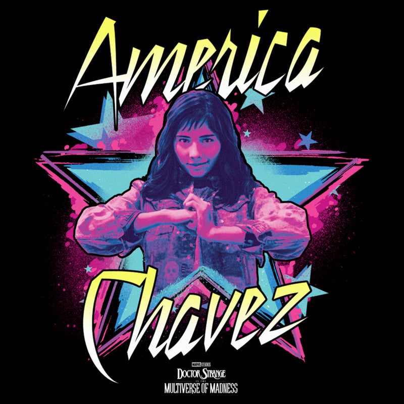 Women's Marvel Doctor Strange in the Multiverse of Madness Neon Chavez T-Shirt