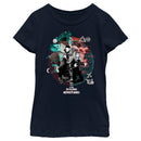 Girl's Marvel Doctor Strange in the Multiverse of Madness Wanda and Strange Glitch T-Shirt
