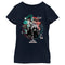 Girl's Marvel Doctor Strange in the Multiverse of Madness Wanda and Strange Glitch T-Shirt