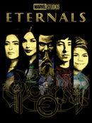 Junior's Marvel Eternals Panel Portraits T-Shirt