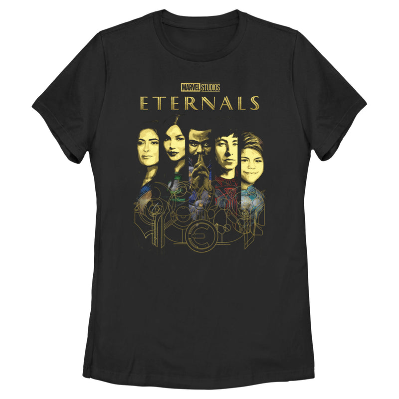 Women's Marvel Eternals Panel Portraits T-Shirt