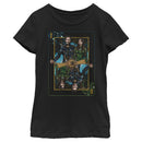 Girl's Marvel Eternals Ikaris and Sersi Playing Card T-Shirt