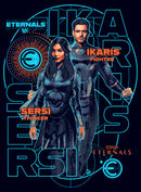 Women's Marvel Eternals Ikaris the Fighter and Sersi the Thinker T-Shirt