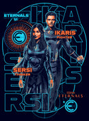 Junior's Marvel Eternals Ikaris the Fighter and Sersi the Thinker T-Shirt