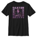 Boy's Marvel Hawkeye Kate Bishop Purple Portrait T-Shirt