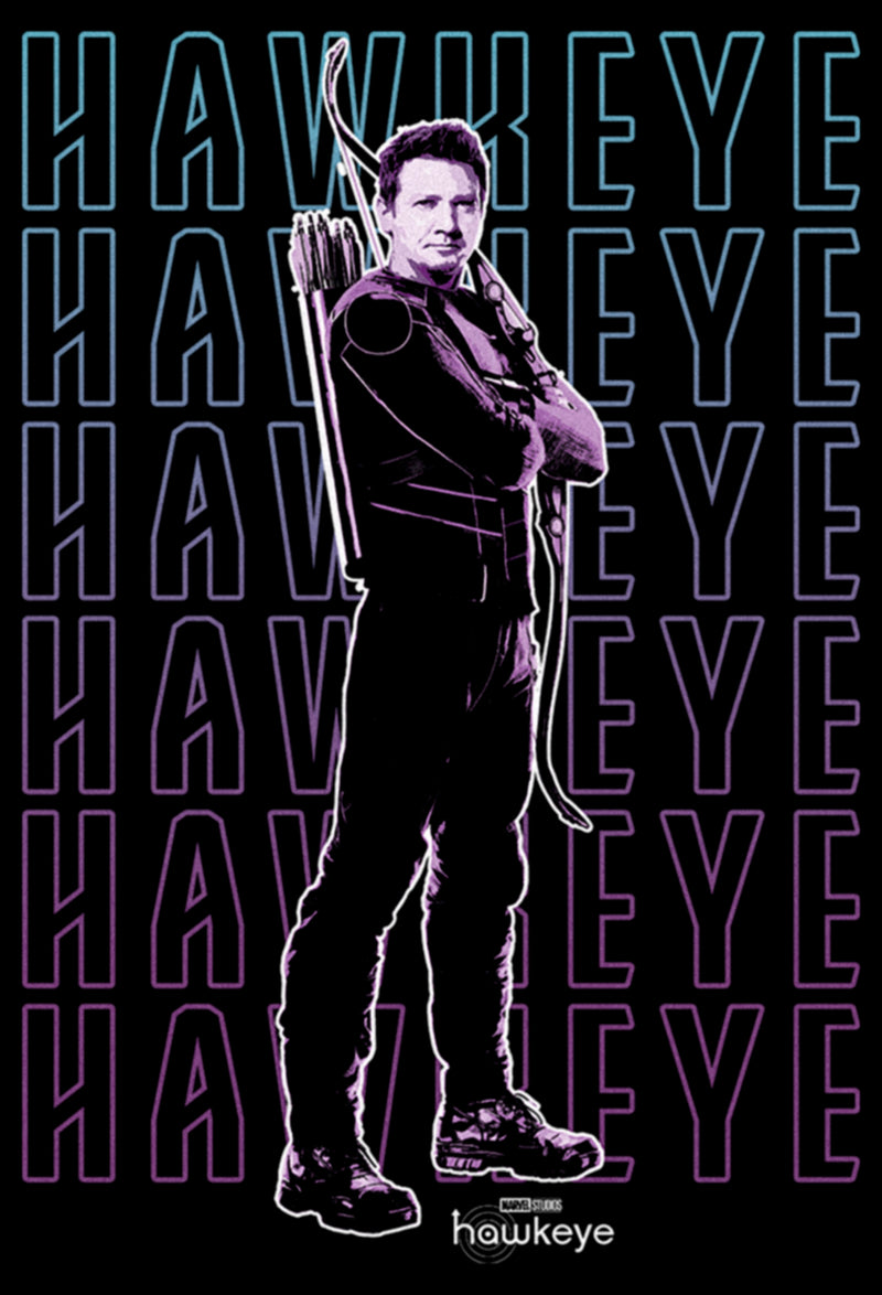 Women's Marvel Hawkeye Name Stack T-Shirt