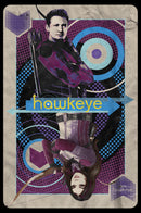 Boy's Marvel Hawkeye and Kate Bishop Playing Card T-Shirt