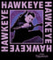 Junior's Marvel Hawkeye Ready To Shoot Bow Purple Box T-Shirt