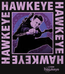 Girl's Marvel Hawkeye Ready To Shoot Bow Purple Box T-Shirt