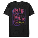 Men's Marvel Hawkeye and Kate Bishop Distressed T-Shirt