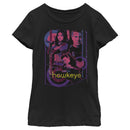 Girl's Marvel Hawkeye and Kate Bishop Distressed T-Shirt